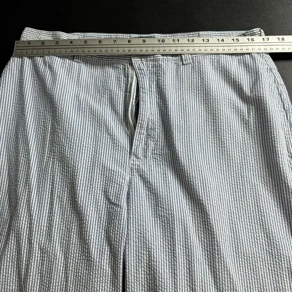 Polo Ralph Lauren Pants Mens 34 x‎ 30 Seersucker Blue - Picture 4 of 9